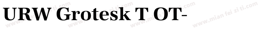 URW Grotesk T OT字体转换